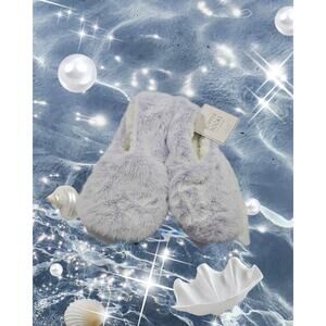 *NWT* 2-Pack Women's Slippery Socks Faux Fur W/Anti-Slip S/M(5-7) Lt Purple Y59